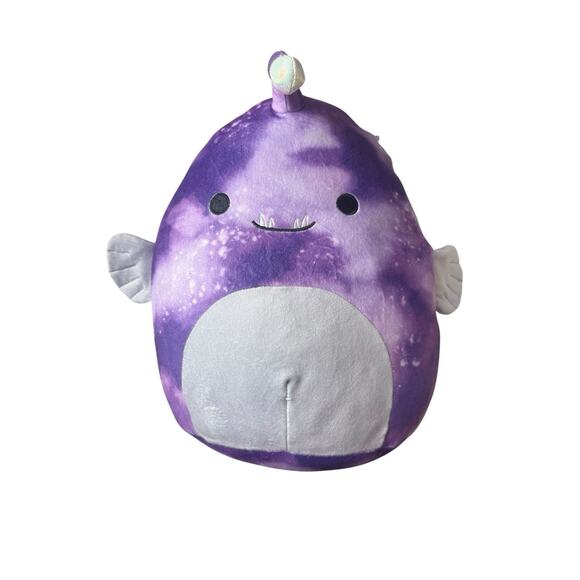 Squishmallow‎ Easton Angler Fish Purple w/ Tag 12" Stuffed Animal Plushy - Picture 1 of 4